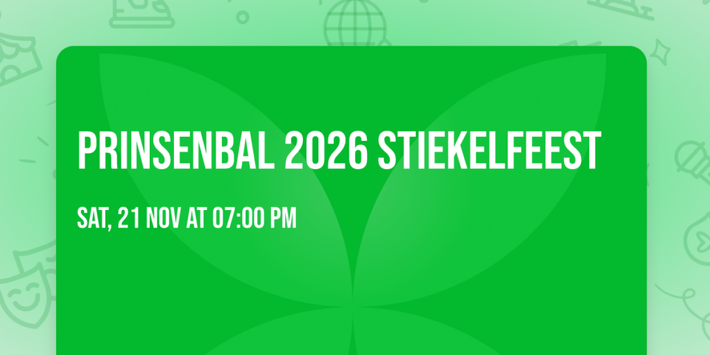 Prinsenbal 2026 Stiekelfeest in Emmen